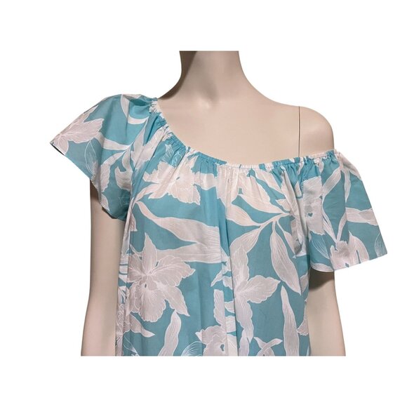 Vintage Hilo Hattie Hawaiian Muu Muu Maxi Dress L (3X) Oversized Hawaii Resort - Picture 5 of 11